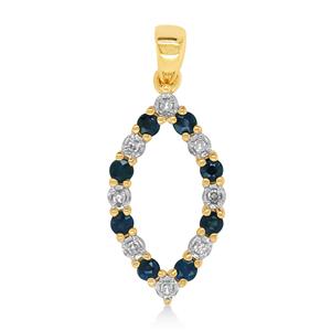 <p>Sapphire and Diamond Pendant</p>